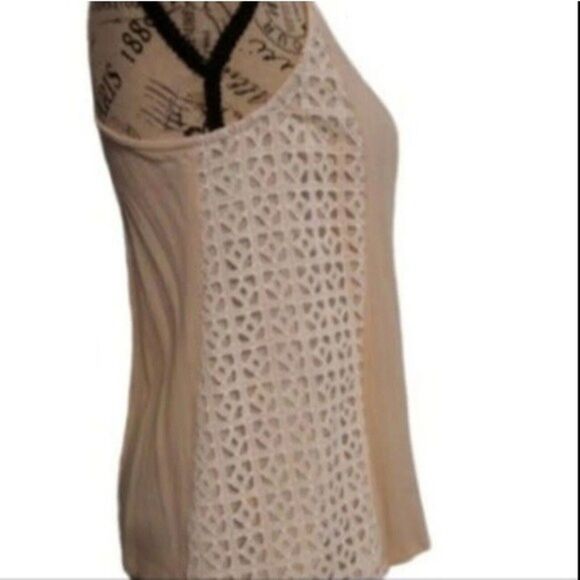 Miss me Sleeveless top Xs Boho Cream Feminine Beachy - Picture 3 of 5
